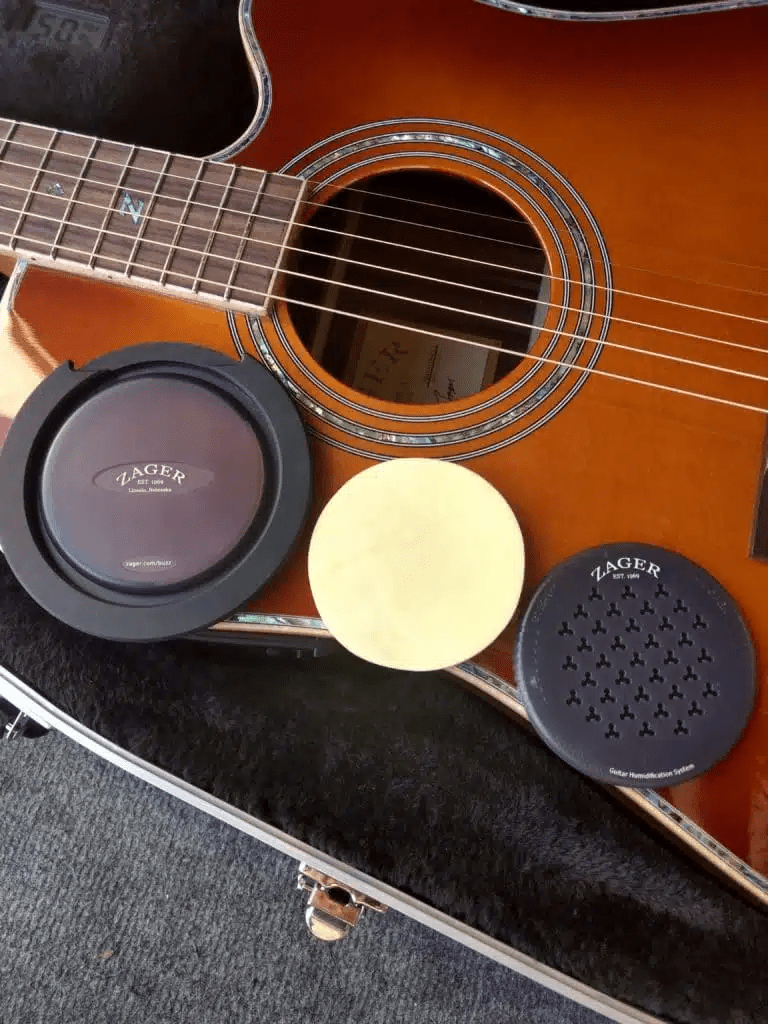 Zager’s guitar humidification system